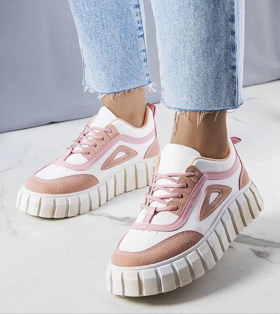 Elvenza Grooved Sole Ankle Sneakers