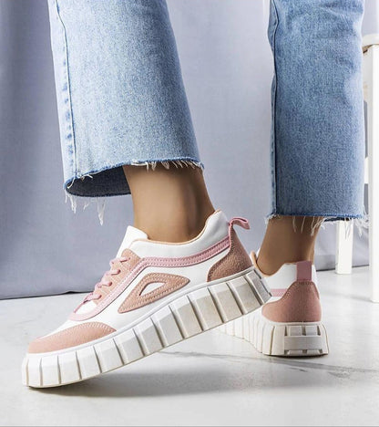 Elvenza Grooved Sole Ankle Sneakers