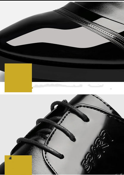 Men’s Korean Style Pointed Leather Shoes – Casual Fashion Business Wear