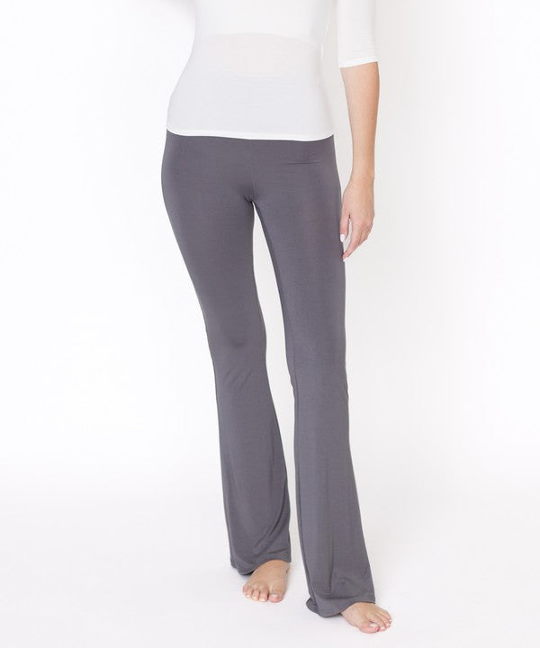 BAMBOO SLIM BELL YOGA PANTS
