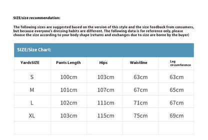 Fashion Denim Straight Mopping Pants Men