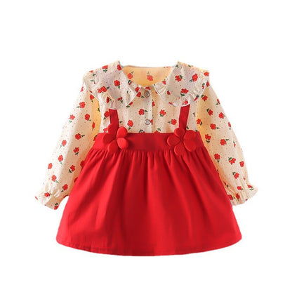 Toddler Baby Girls’ Autumn Skirt – Cute Floral Dress Clothes