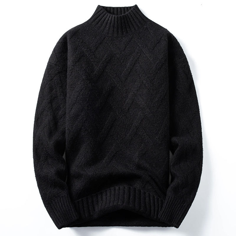 Half Turtleneck Sweater For Men