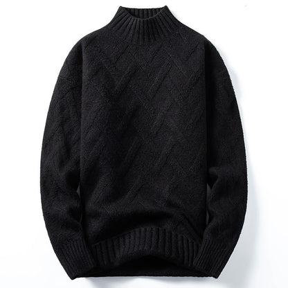 Half Turtleneck Sweater For Men