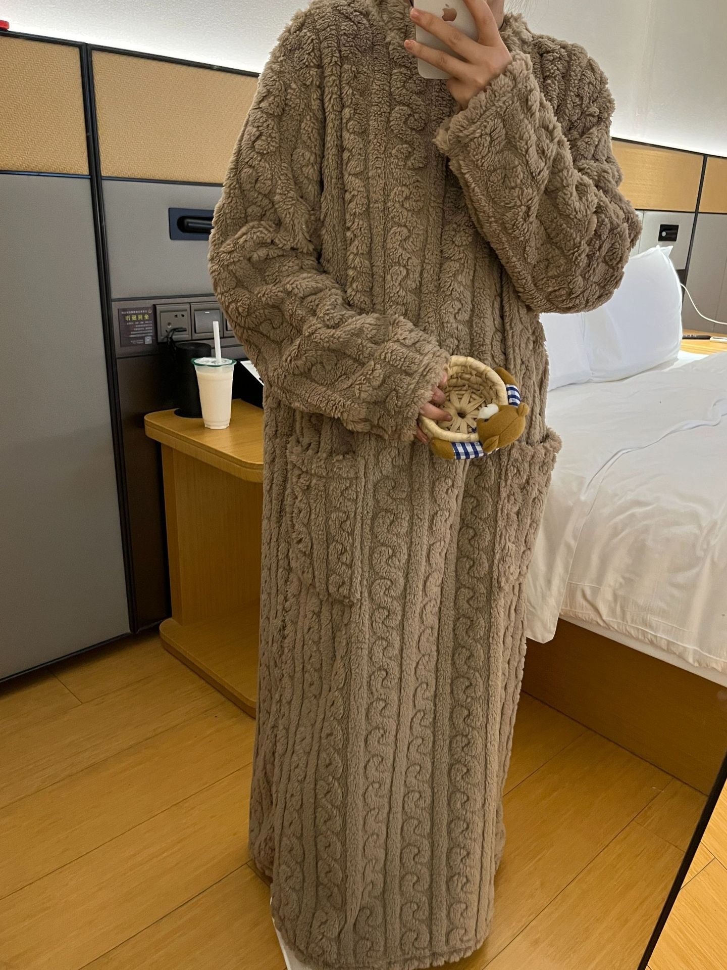 Winter Coral Fleece Sleepwear Women's Nightgown