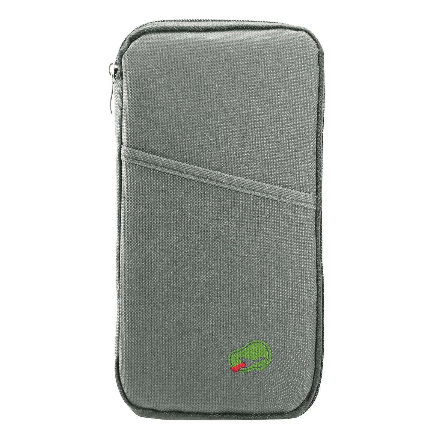 Travel Passport Wallet – Water-Repellent Zipper Case with 12 Card Slots, Ticket & ID Holder, Phone & Document Organizer