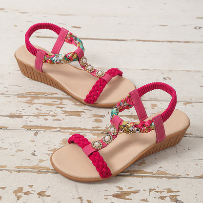 Bohemian Braided Sandals For Women