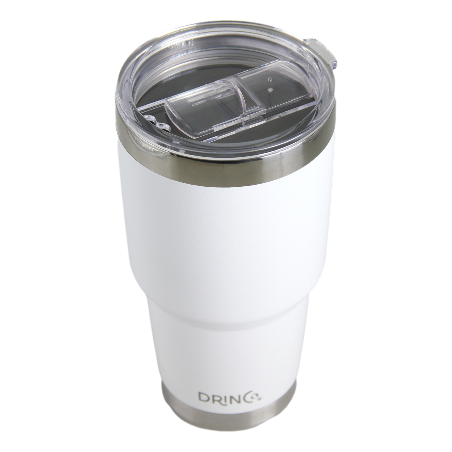 DRINCO® 30oz Insulated Tumbler Spill Proof Lid (White)-USA Flag