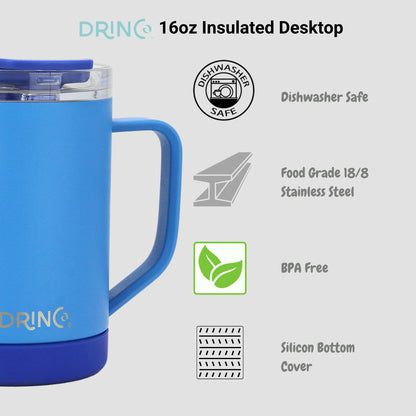 DRINCO® 16 oz Coffee Mug Vacuum Insulated Camping Mug Double Wall