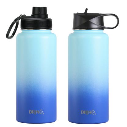 DRINCO® 32oz Stainless Steel Water Bottle -Morning Premium Sky Blue