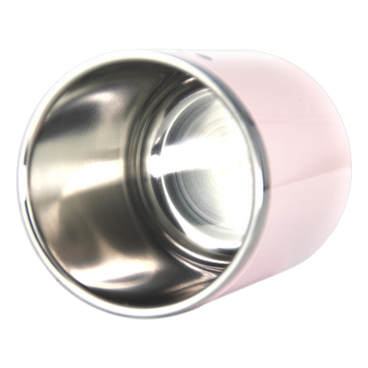 DRINCO- 10oz Vacuum Insulated Tumbler Whiskey Glass GULT (Pale Pink)