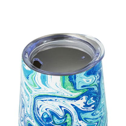 DRINCO® 12oz Insulated Wine Tumbler Glass (Venice Swirl)