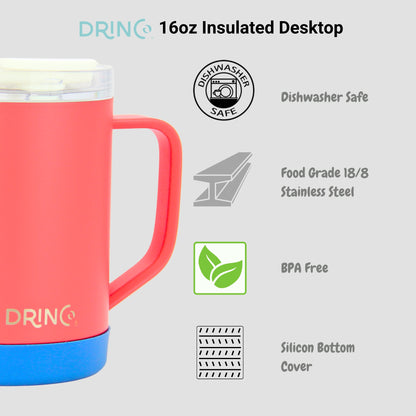 DRINCO® 16 oz Coffee Mug Vacuum Insulated Camping Mug Double Wall