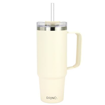 Drinco 30oz BugSur Tumbler with Handle (Oatmilk)