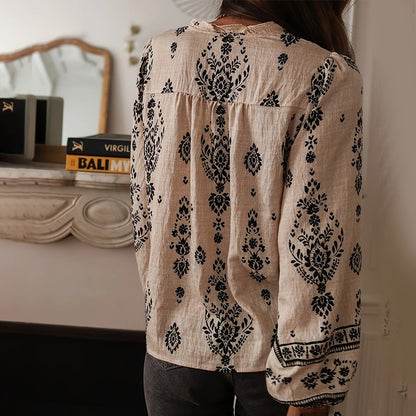Women's Elegant Printed Blouse