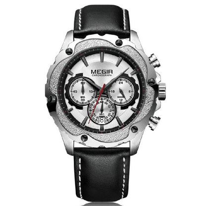 Men’s Multifunctional Quartz Sports Chronograph Watch with Calendar
