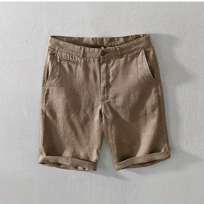 Men's Casual Solid Color Pants Breathable Shorts