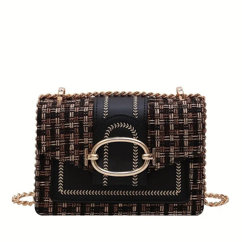 Women’s PU Crossbody Bag – Small Luxury Chain Shoulder Purse
