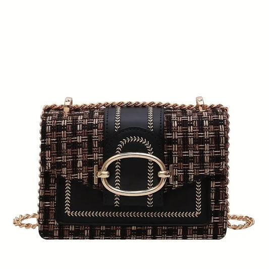 Women’s PU Crossbody Bag – Small Luxury Chain Shoulder Purse