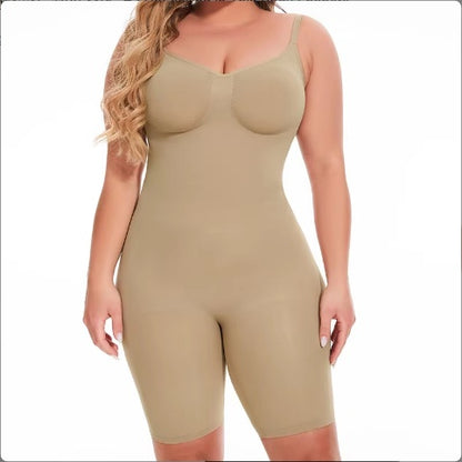SEAMLESS Postpartum Abdomen Shapewear Sculpting Short Mid Thigh Slimming Body Shaper For Women Tummy Contro
