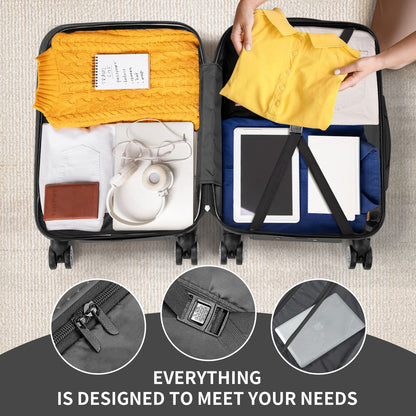 Three In One ABS PC Suitcase 20in 24in 28in Suitcase