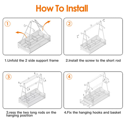 Metal Grill Caddy With Paper Towel Holders Utensil Holder