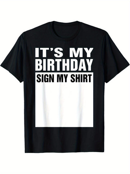 My Birthday Logo T-shirt
