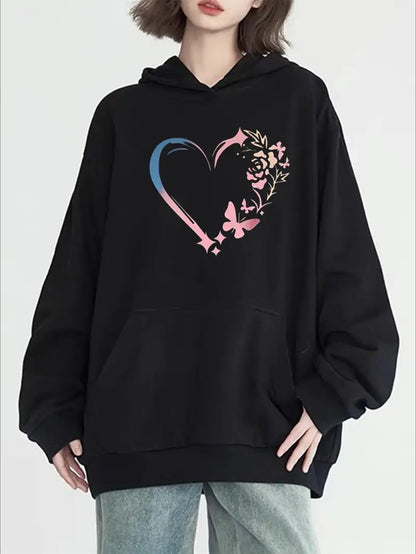 Women's Casual Hooded Sweatshirt, Comfortable And Fashionable