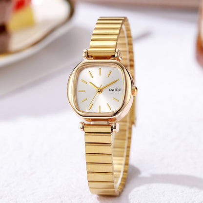 Women’s Fashion Simple Small Square Steel Watch