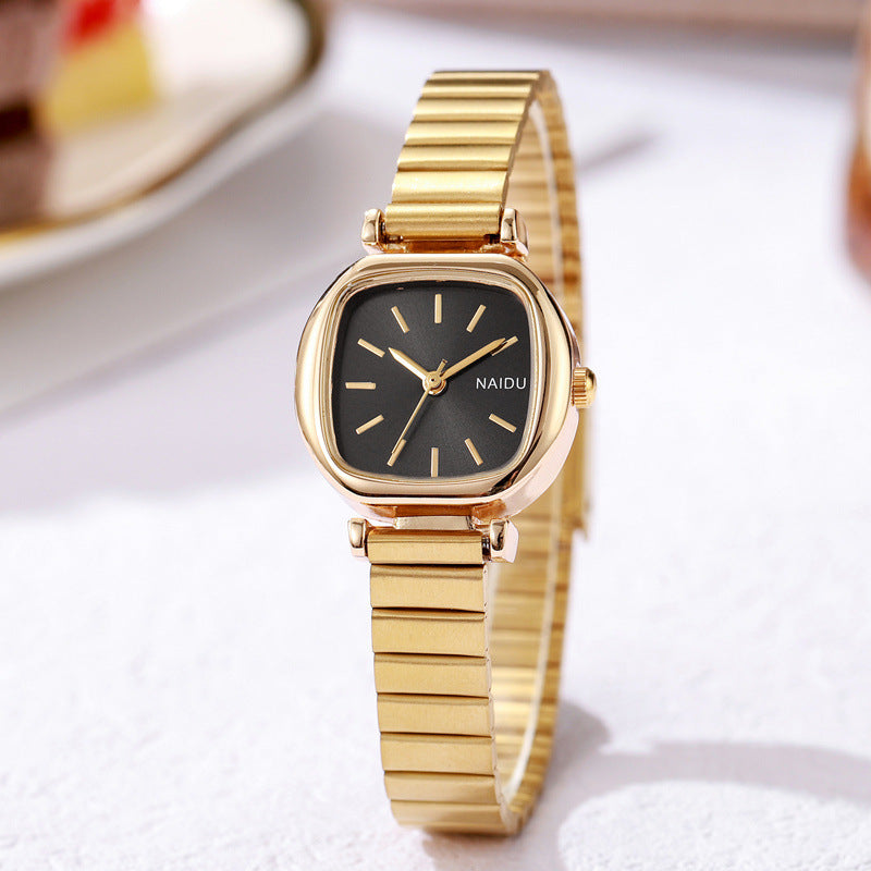Women’s Fashion Simple Small Square Steel Watch