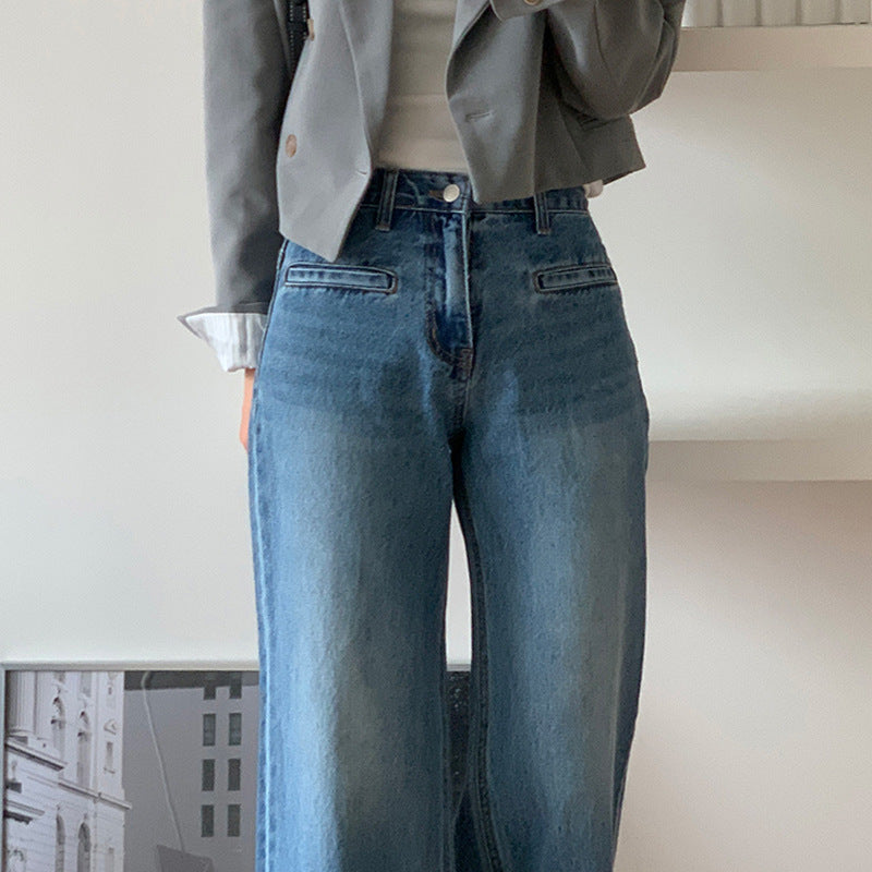 Retro High Waist Jeans For Women