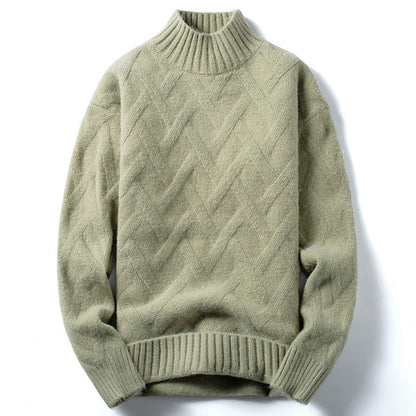Half Turtleneck Sweater For Men