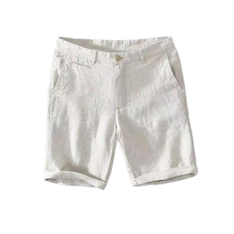 Men's Casual Solid Color Pants Breathable Shorts