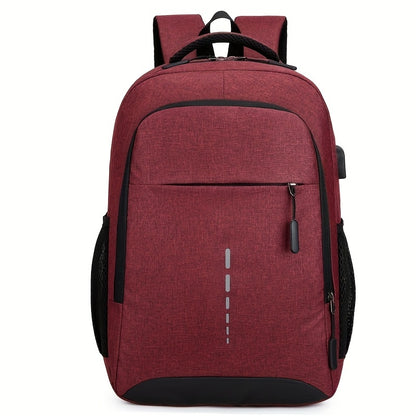 Oxford Cloth Backpack – Large Capacity Laptop Bag for Casual Daily Commuting