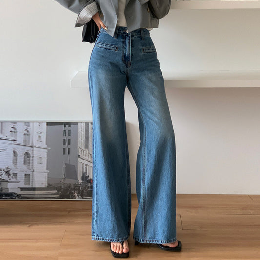 Retro High Waist Jeans For Women