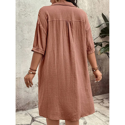 Women's Cotton Shirt Dress