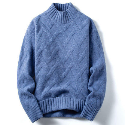 Half Turtleneck Sweater For Men