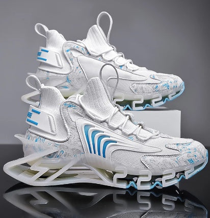 Men’s Breathable Mesh Running Sneakers – Anti-Skid Sports Shoes