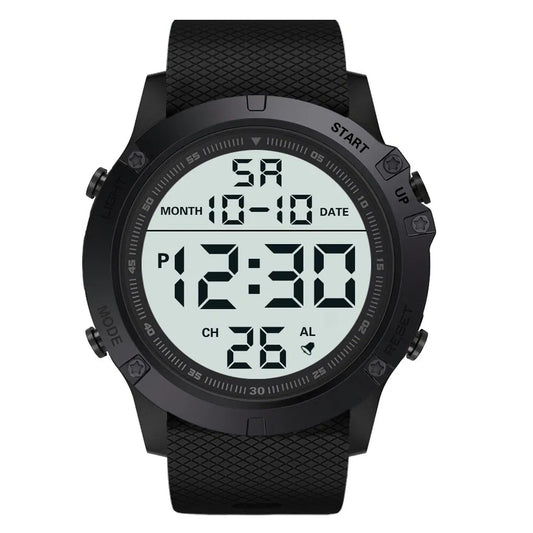 Waterproof Digital Sports Watch Military Tactical LED Backlight Wristwatch for Men