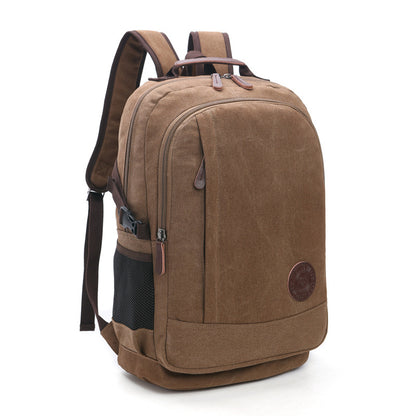 Men’s & Women’s Canvas Backpack – Wear-Resistant Large Capacity Casual Bag