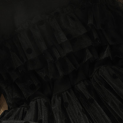 Children's Fashion Polka Dot Lace Long-sleeved Dress