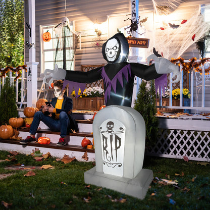 Grim Reaper And Grave, Halloween Inflatable Decoration