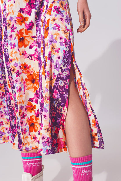 Florentia Knot-Front Midi Dress