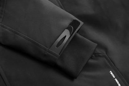 IBJ514 Black Techwear Functional Jacket