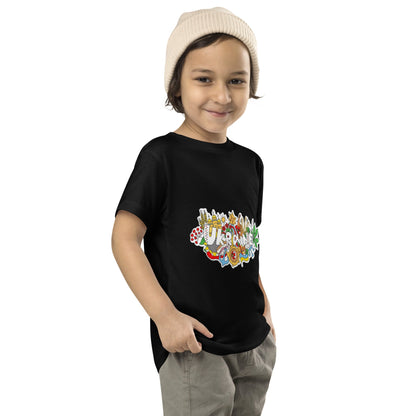 Toddler Short Sleeve T-Shirt with Ukraine Design