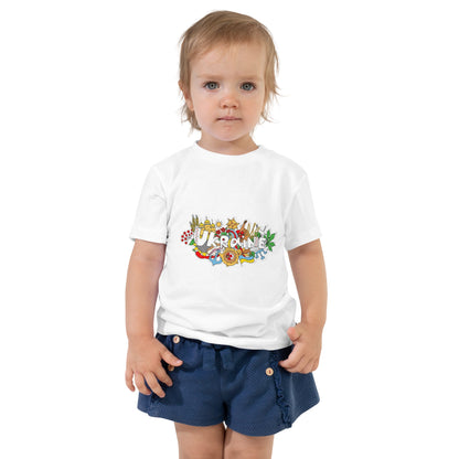 Toddler Short Sleeve T-Shirt with Ukraine Design