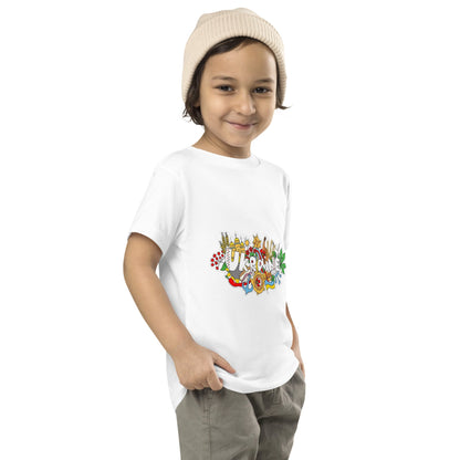 Toddler Short Sleeve T-Shirt with Ukraine Design