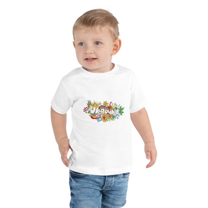 Toddler Short Sleeve T-Shirt with Ukraine Design