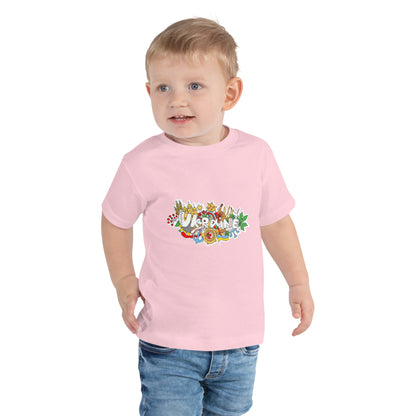 Toddler Short Sleeve T-Shirt with Ukraine Design