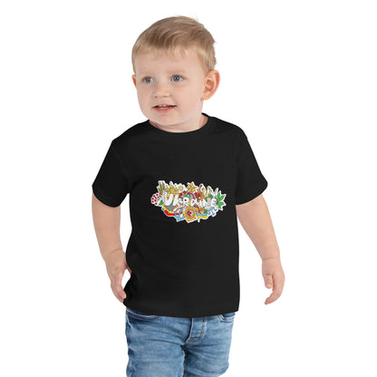 Toddler Short Sleeve T-Shirt with Ukraine Design